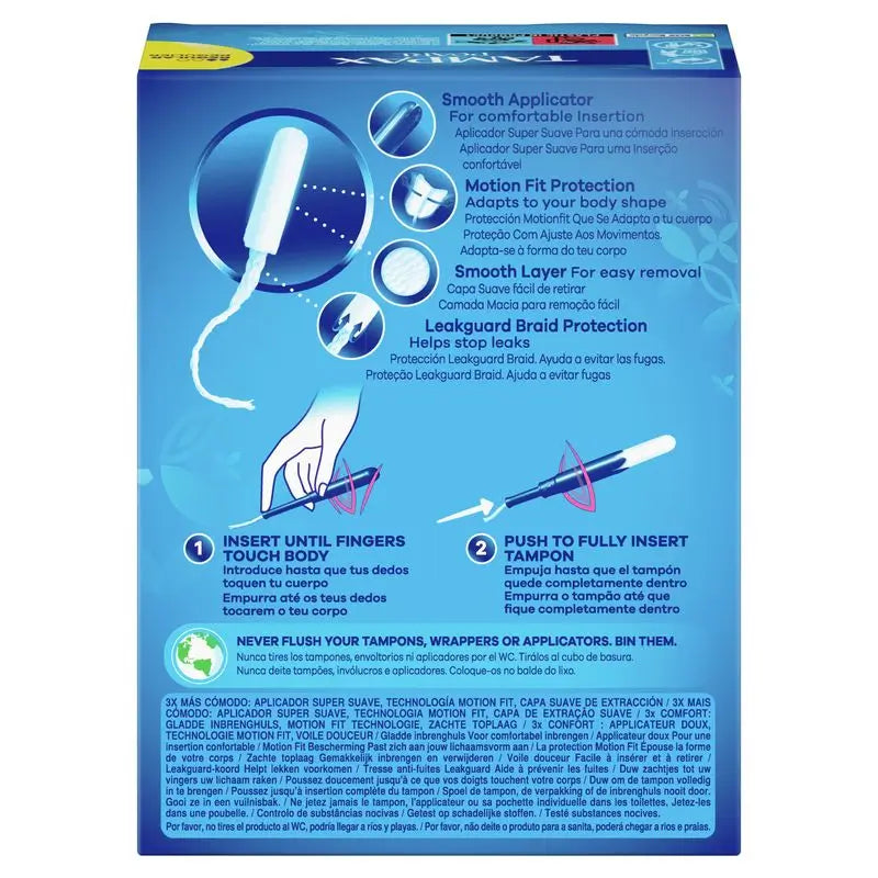 Tampax Pearl Tampons réguliers avec applicateur, 24 unités