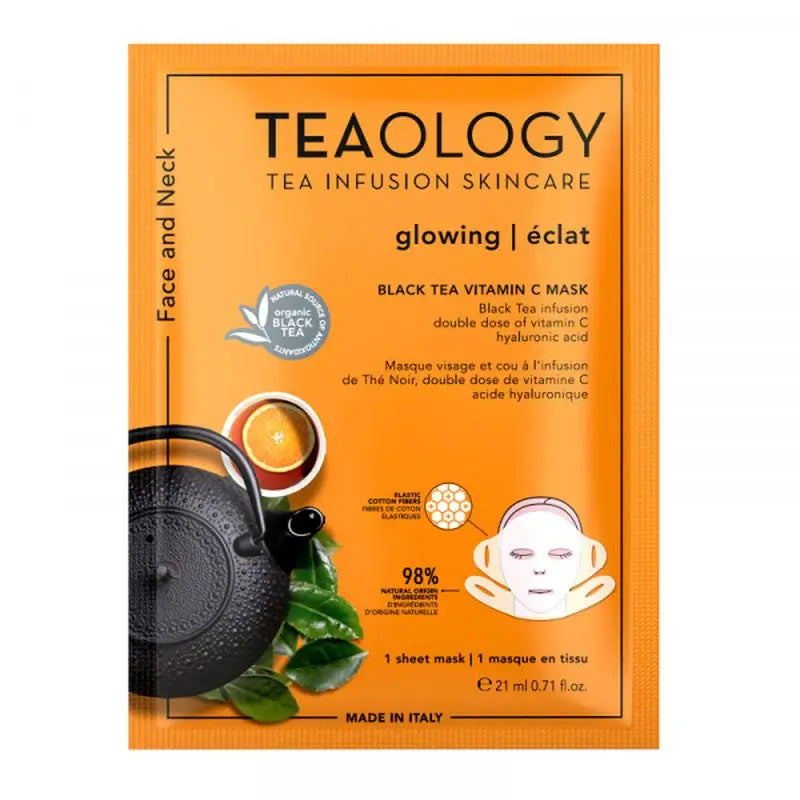 Teaology Masque à la vitamine C au thé noir, 21 ml