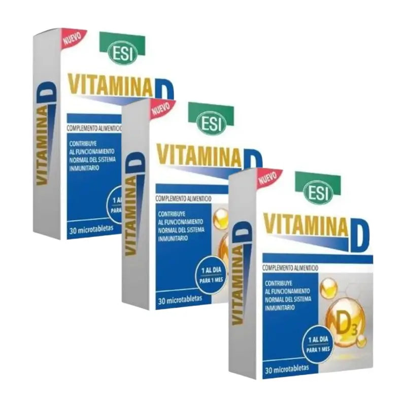 Trepatdiet-Esi Vitamine D Pack 3 x 30 comprimés