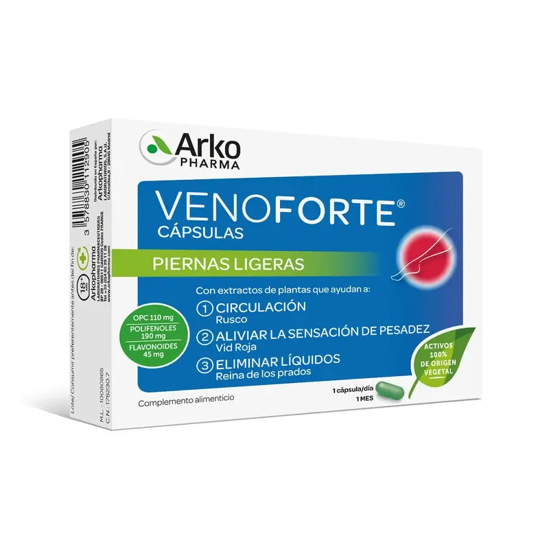 Arkopharma Venoforte, 30 gélules