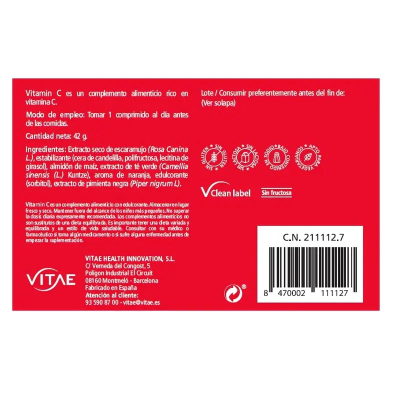 VITAE Vitamine C, 30 comprimés