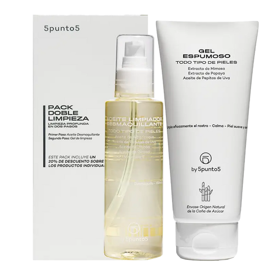 5Punto5 Double Pack Nettoyant Peau Normale/Sèche, 360 gr
