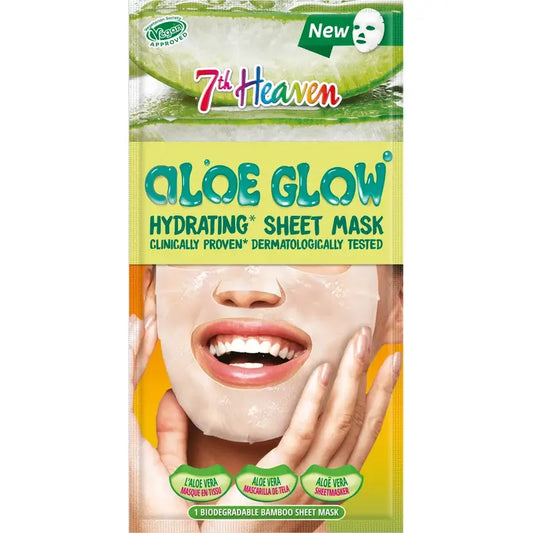 7 Heaven Alow Glow Masque en tissu hydratant, 16 grammes