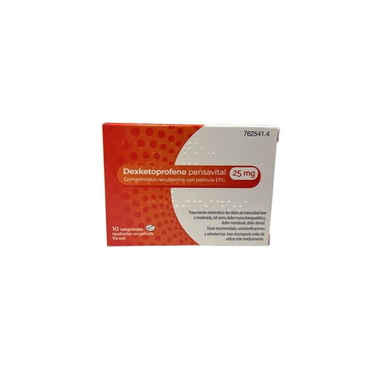 Pensavital Efg Dexketoprofen 25 Mg, 10 comprimés pelliculés