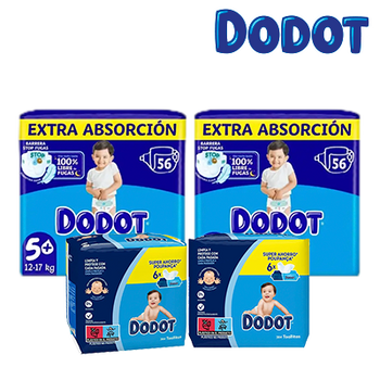 DODOT BEBÉ SECO + TOALLITAS 35% DTO. (22 FEBRERO 2026)