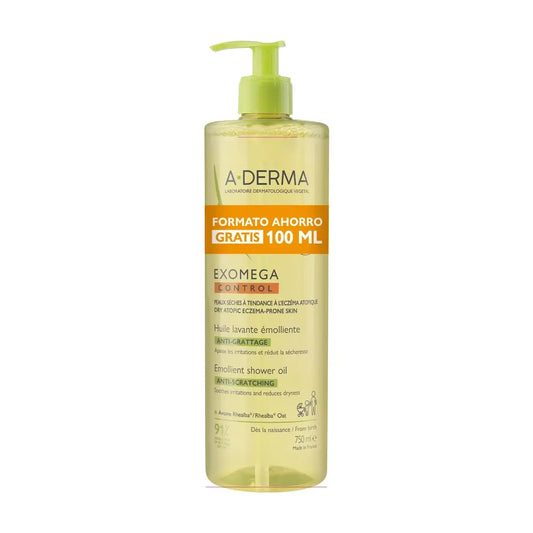 A-Derma Exomega Control Huile de douche émolliente anti-irritation 750 ml