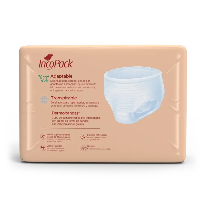 Incopack Pantalon de nuit absorbant Pantalon petite taille, 80 unités