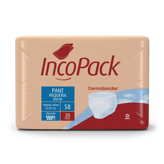 Incopack Pantalon de nuit absorbant Pantalon petite taille, 80 unités
