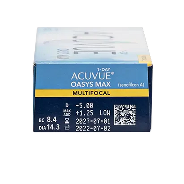 Acuvue Oasys 1 Day With Hydraluxe Daily Toric Lenses, 90 unités