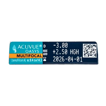 Acuvue Oasys Lentilles multifocales bihebdomadaires, 6 unités