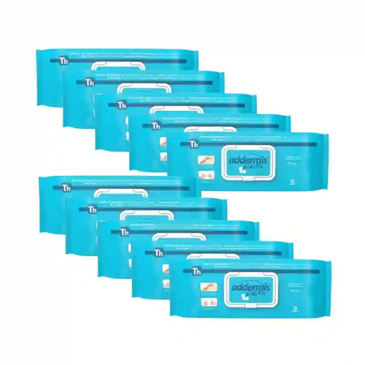 Addermis Biactiv Adult Intimate Hygiene Wipes, 10X60 unités