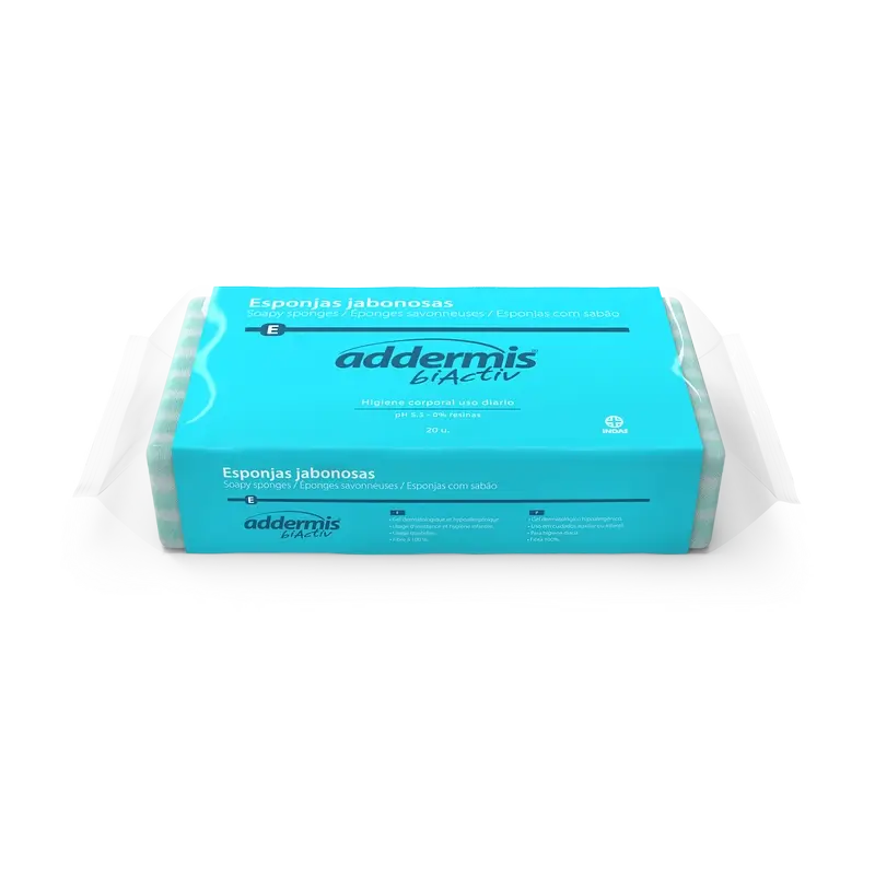 Addermis Biactiv Eponge nettoyante quotidienne, 20 unités
