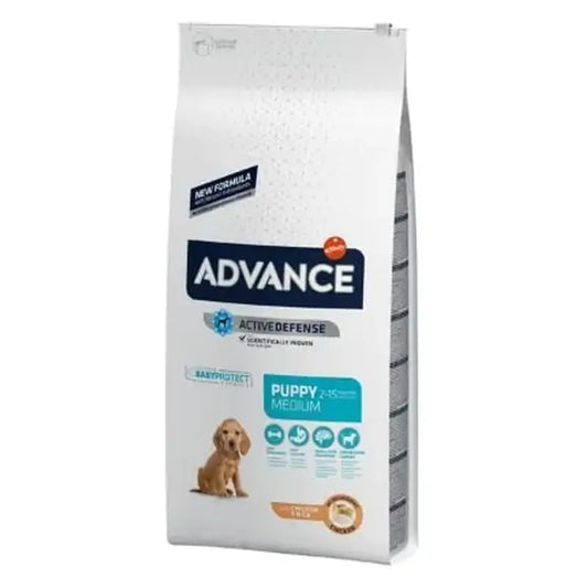 Advance Canine Puppy Medium Chicken Rice 3Kg, nourriture pour chiens