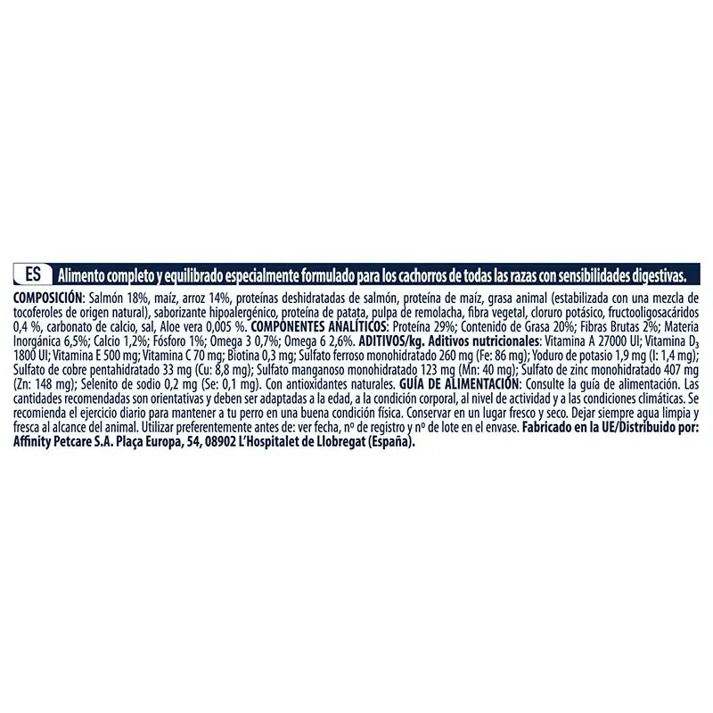 Advance Canine Puppy Sensitive Salmon 12Kg, nourriture pour chiens