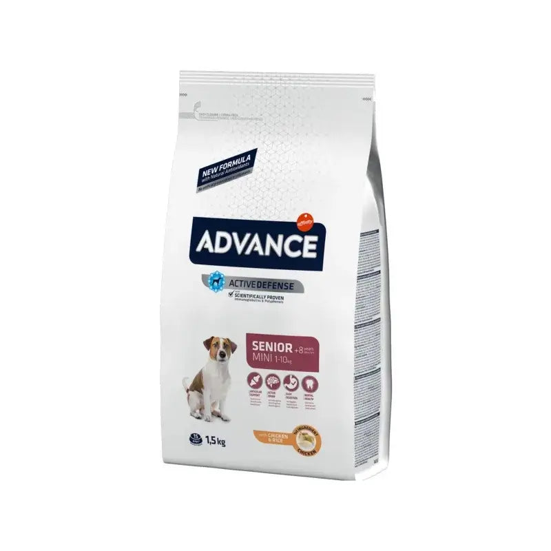 Advance Canine Senior Mini Chicken Rice 1,5Kg, nourriture pour chiens