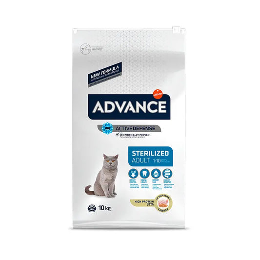 Advance Feline Adult Sterilised Turkey 10Kg, cat food