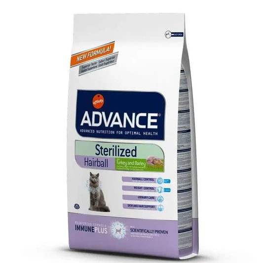 Advance Feline Sterilised Hairball 1,5Kg, nourriture pour chats