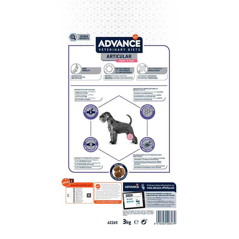 Advance Vet Canine Senior +7 Articular 3K, nourriture pour chiens