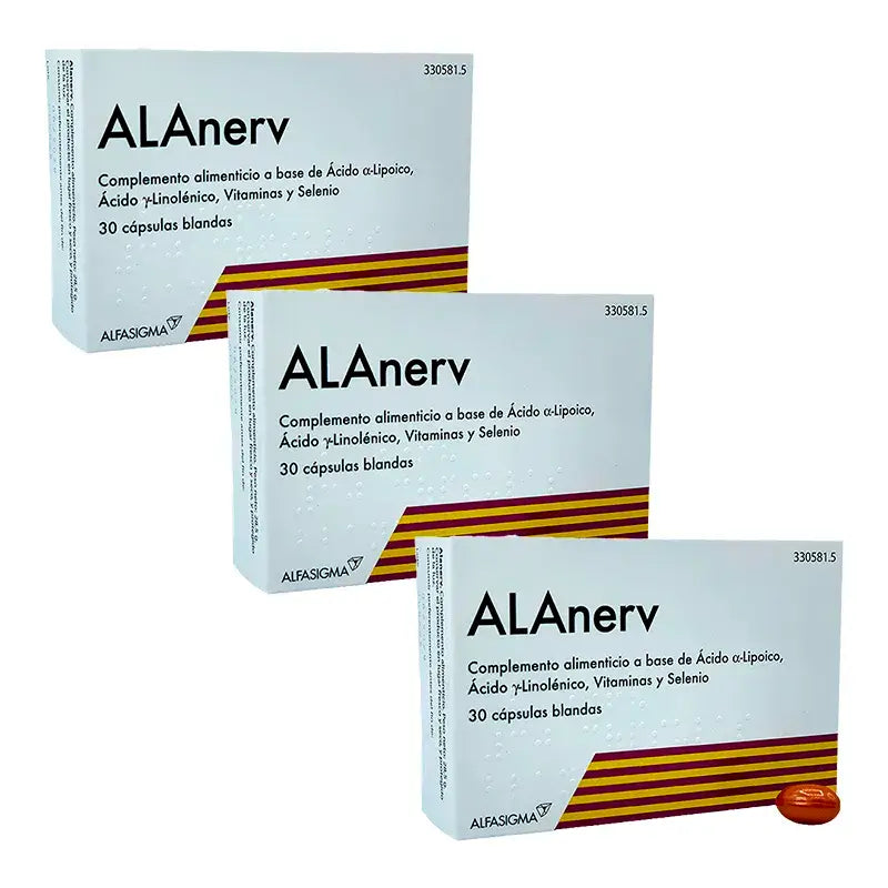 ALAnerv Pack 3 X 30 Capsules Molles