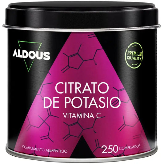 Aldous Bio Citrate de Potassium , 250 comprimés