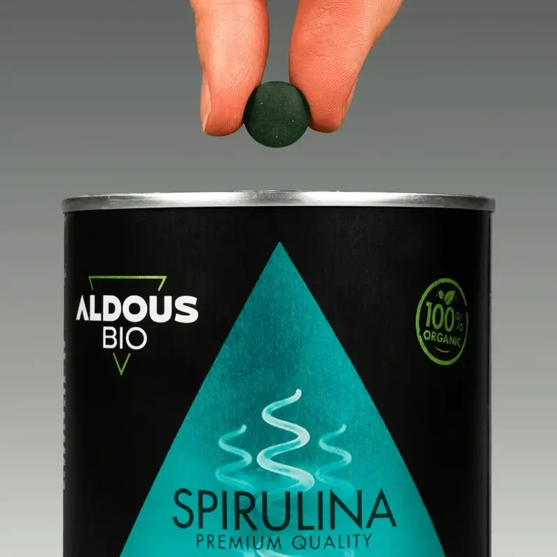 Aldous Bio Spirulina Organic Premium, 600 unités