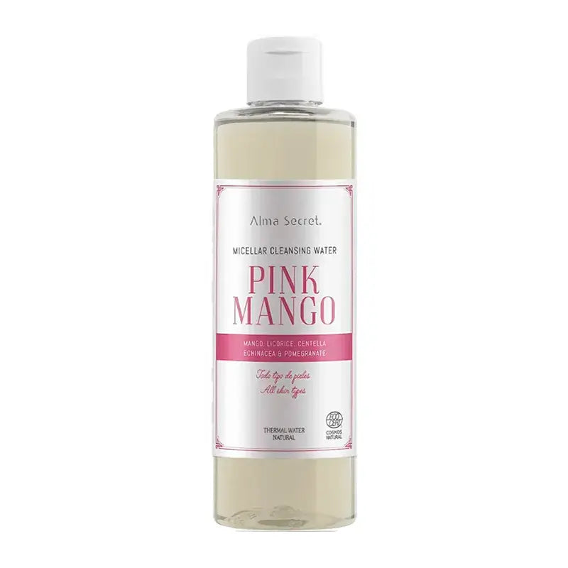 Alma Secret Pink Mango Eau micellaire à la mangue, à la réglisse, à la centella et à la grenade