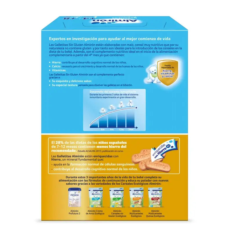 Almirón, biscuits pour bébés sans gluten, à partir de 4 mois, 250g