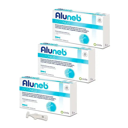Aluneb Isotonic, paquet de 3 x 15 flacons de 4 ml