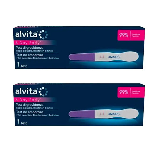 Tests de grossesse ultrasensibles Alvita, paquet de 2 unités