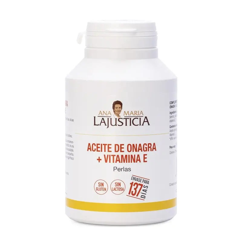 Ana Maria Lajusticia Huile d'Onagre + Vitamine E, 275 softgels