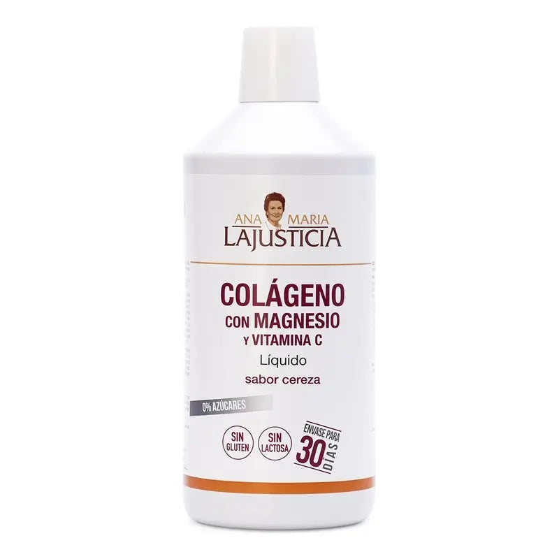 Ana Maria Lajusticia Collagen with Magnesium + Vitamin C cherry flavour, 1 L