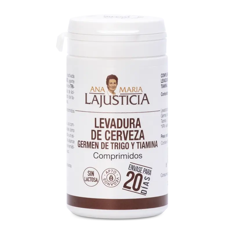 Ana Maria Lajusticia Levure de bière + Germe de blé + Thiamine (B1), 80 comprimés