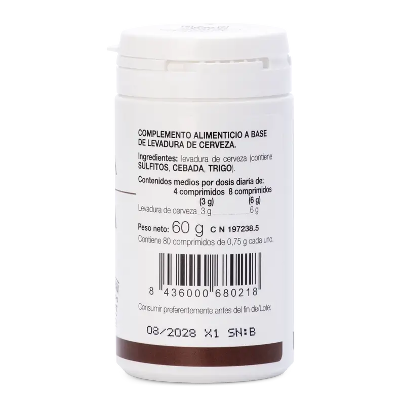 Ana Maria Lajusticia Levure de bière + Germe de blé + Thiamine (B1), 80 comprimés