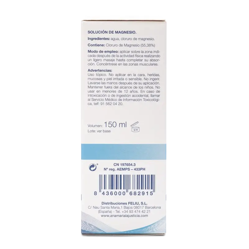 Huile de magnésium Ana Maria Lajusticia, 150 ml