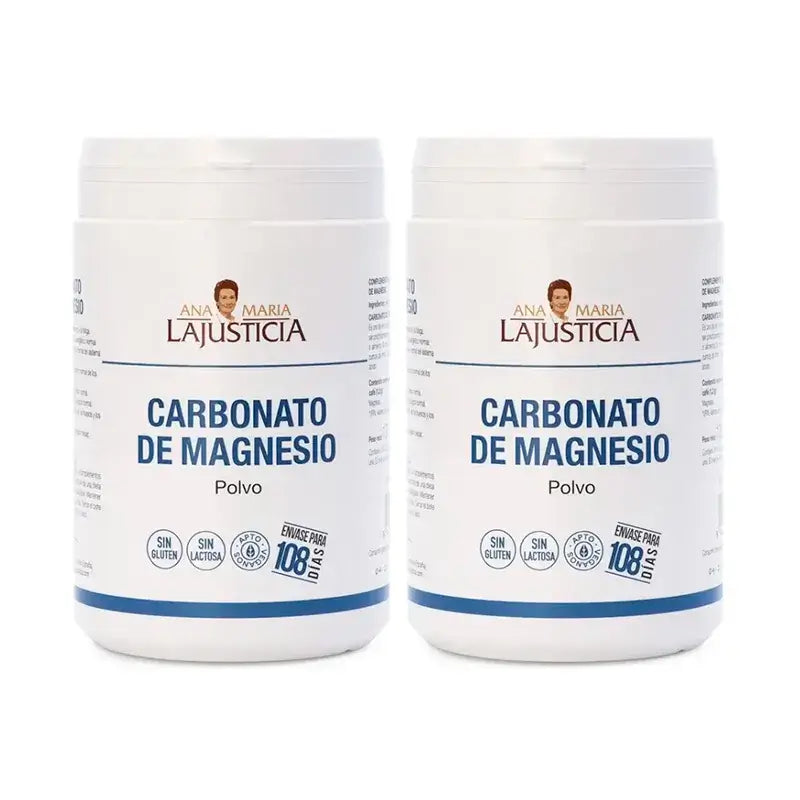 Ana Maria Lajusticia Carbonate de Magnésium, Paquet 2 x 130 Comprimés - Poudre