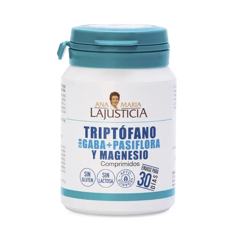 Ana Maria Lajusticia Tryptophane avec GABA + Plasifora et Magnésium, 60 comprimés