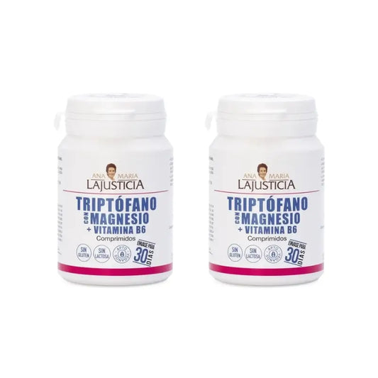 Ana Maria Lajusticia Tryptophane avec Magnésium + Vitamine B6, 2x60 comprimés