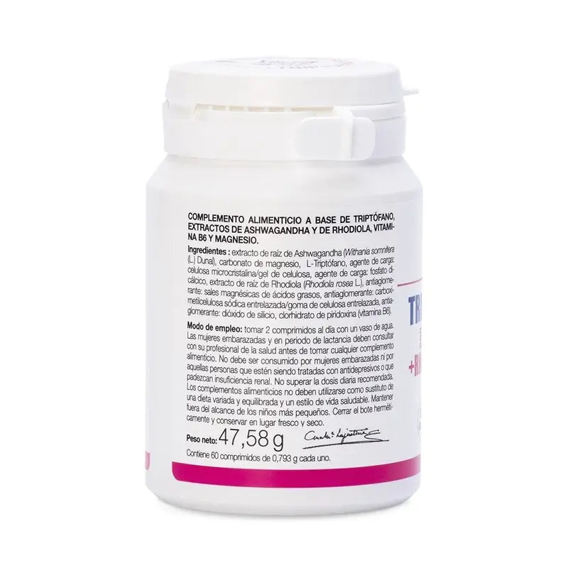 Ana Maria Lajusticia Tryptophan Plus avec Ashwagandha + Rhodiola et Magnésium, 60 comprimés