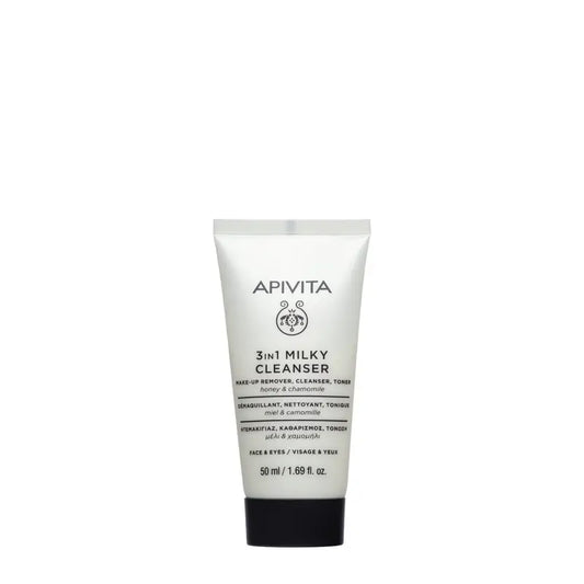 Apivita Cleansing Milk 3 In 1, 50 ml