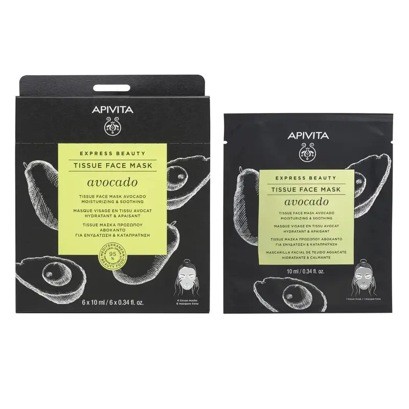 APIVITA Express Beauty Masque Hydratant Apaisant à l'Avocat