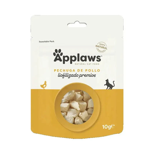 Applaws Cat Snack Poitrine de poulet lyophilisée, 12x10 grammes