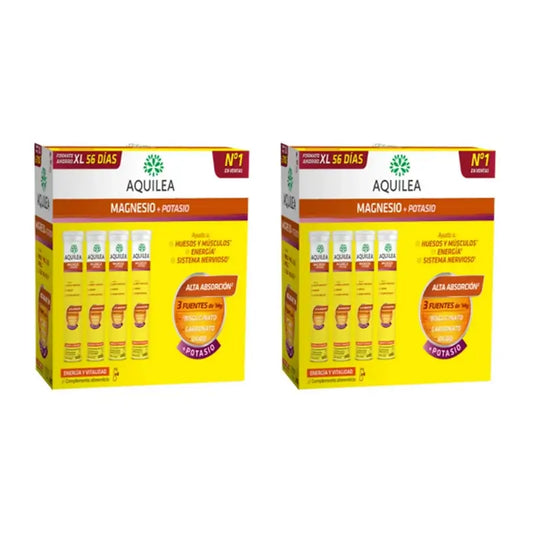 Aquilea Energy & Vitality Magnésium+Potassium Effervescent , 2X56 Comprimés