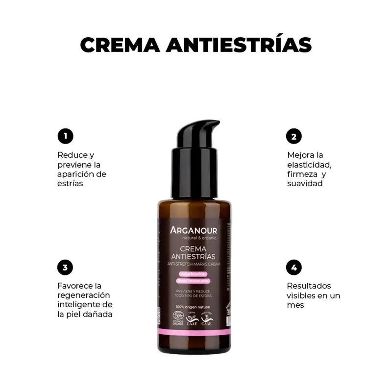 Arganour Crème Vergetures Corps, 100 Ml
