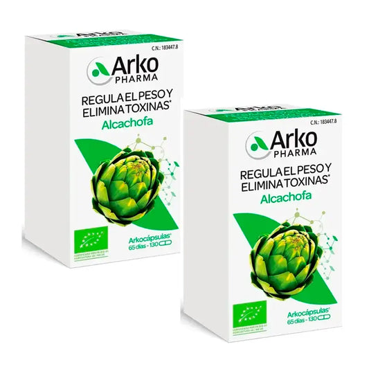 Arkopharma Arkocápsulas Artichoke Bio, 2X130 Capsules