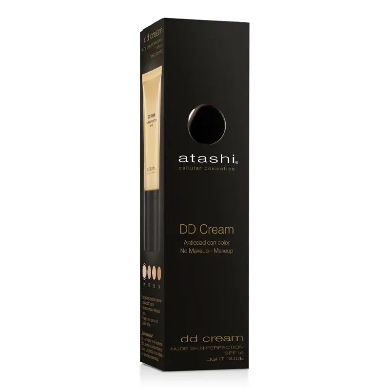 Atashi Dd Moisturising Moisturiser With Colour Spf 15 - Light Shade