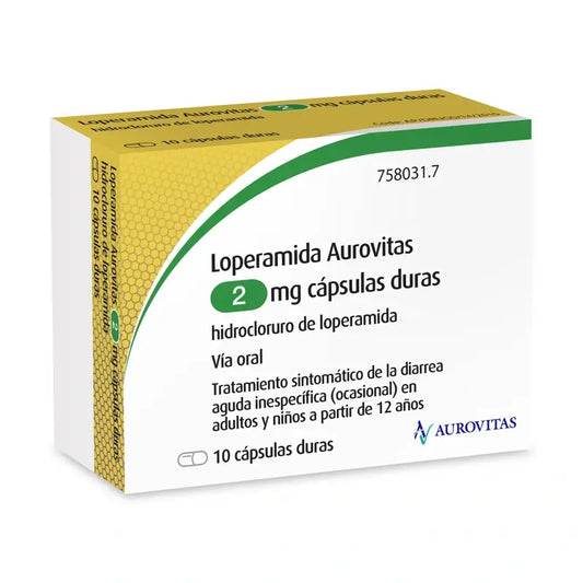 Aurovitas Lopéramide 2 Mg, 10 gélules