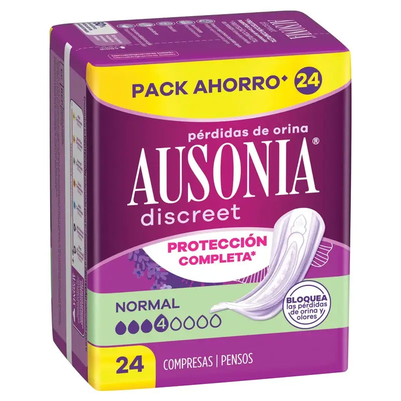Ausonia Discreet Normal Urine Leakage Pads, 24 unités