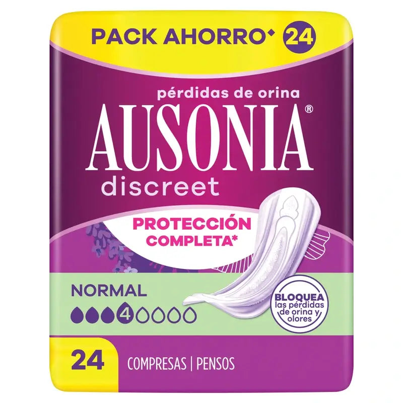 Ausonia Discreet Normal Urine Leakage Pads, 24 unités