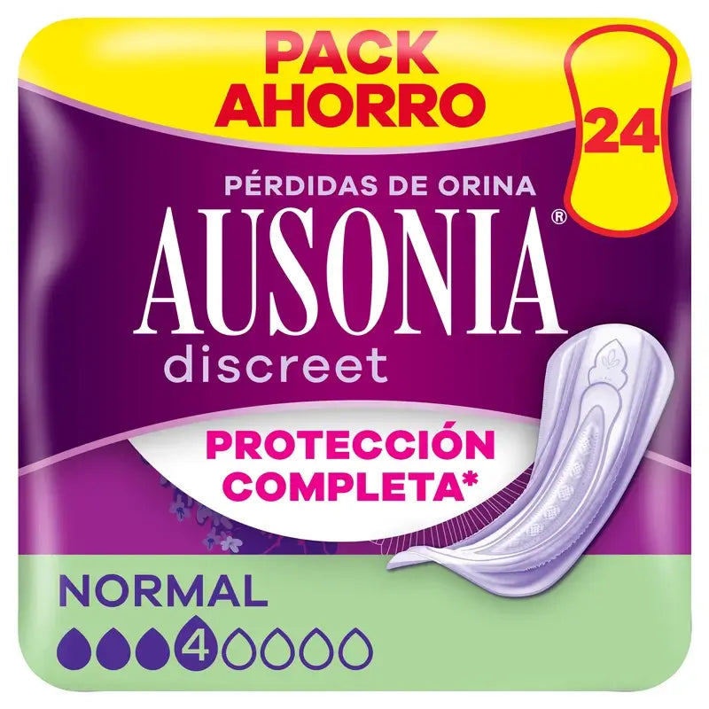 Ausonia Discreet Normal Urine Leakage Pads, 24 unités