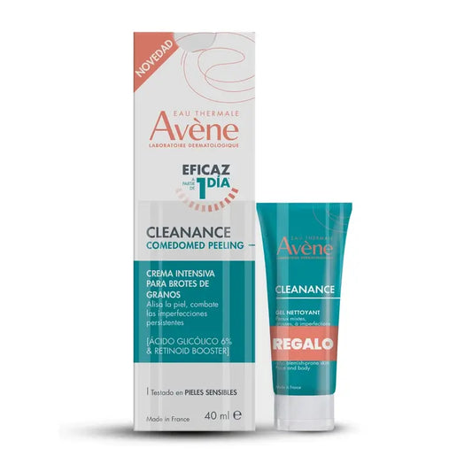 Avène Cleanance Comedomed Peeling 40 Ml + Cleanance Cleansing Gel 15 Ml